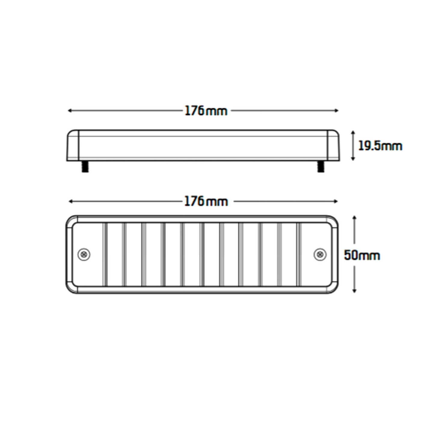 2 X Led Bullbar Front Parker Indacator Lights Suits Nissan & ARB bars - OZI4X4 PTY LTD