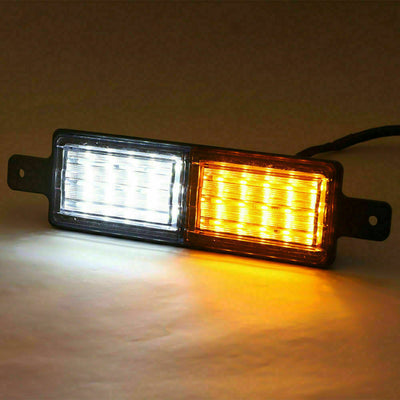 2x 30 LED Bullbar Indicator Lights Front DRL Amber Park For Marker Lamp - OZI4X4 PTY LTD