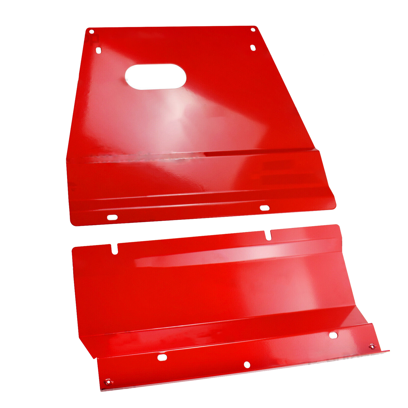 2 pcs Bash Plate Red Suitable For Toyota Prado LandCruiser 150 Series 2009-Current - OZI4X4 PTY LTD