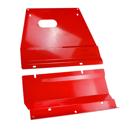 2 pcs Bash Plate Red Suitable For Toyota Prado LandCruiser 150 Series 2009-Current - OZI4X4 PTY LTD