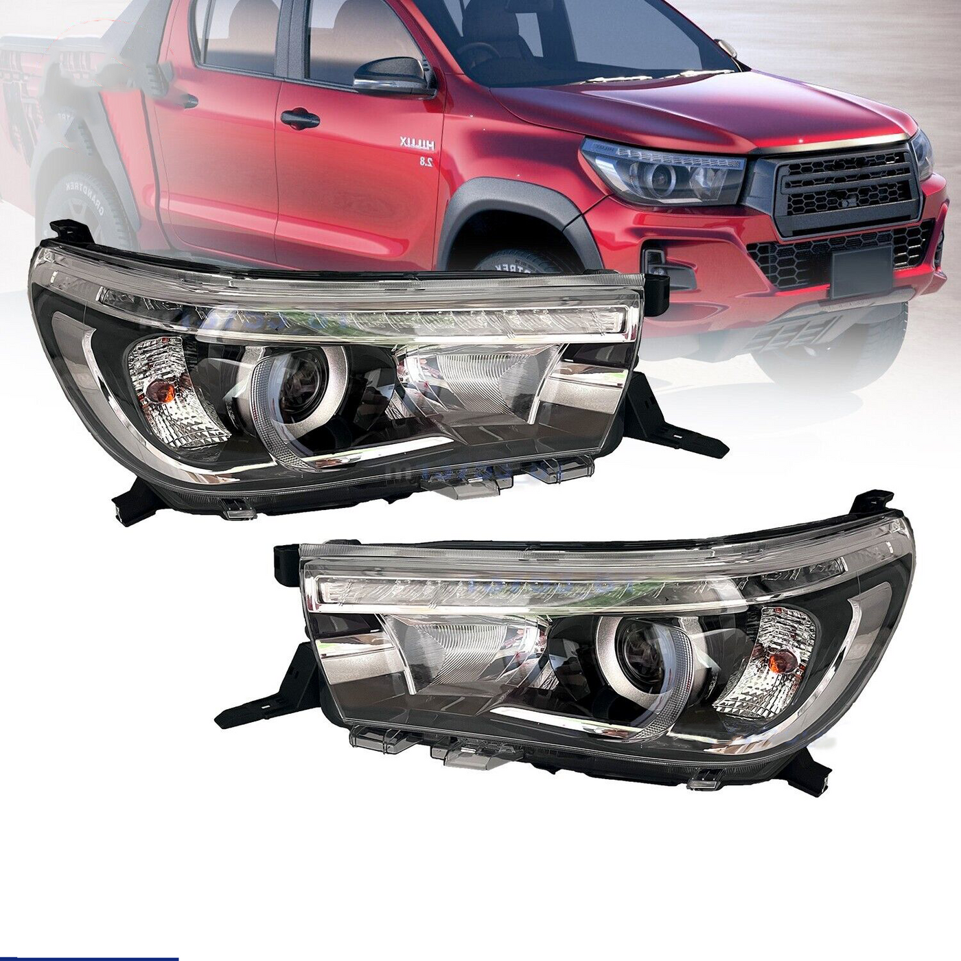 LED Projector Headlight Unit Suitable for Toyota Hilux 2015-2020+ - OZI4X4 PTY LTD