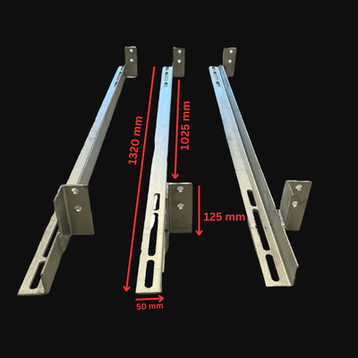 Chassis Brackets Steel Suits Most Trays Standard Size (120 Height) - OZI4X4 PTY LTD