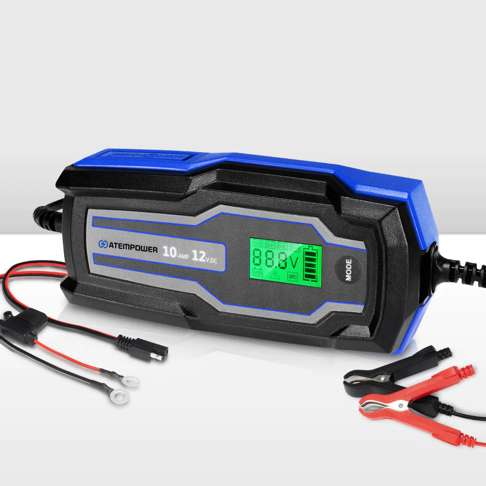 10A 6V/12V Smart Battery Charger Trickle Automatic AGM GEL Car Truck Motorcycle - OZI4X4 PTY LTD