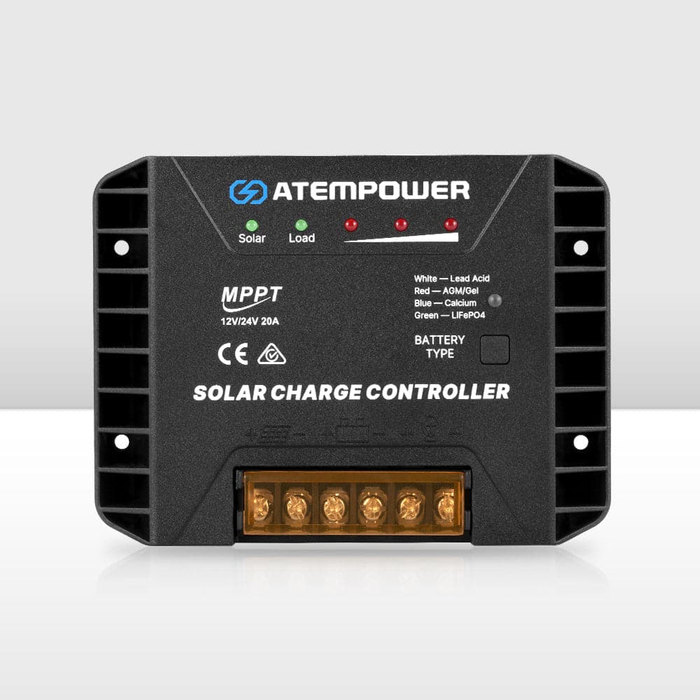 ATEM POWER 20A MPPT Solar Charge Controller Regulator 12V/24V Lithium Compatible - OZI4X4 PTY LTD