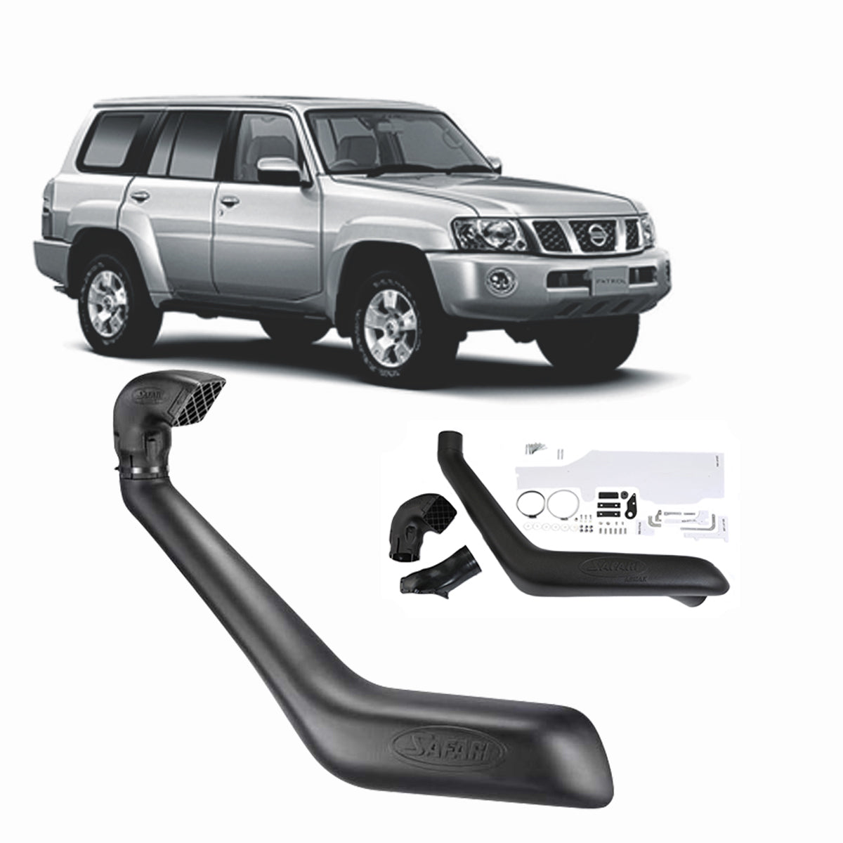 Safari Snorkel for Nissan Patrol (05/1998 - 02/2012) - OZI4X4 PTY LTD