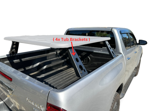 Tub Rack Platform Legs 4pcs Fits All 4X4 Ute Vehicles - OZI4X4 PTY LTD