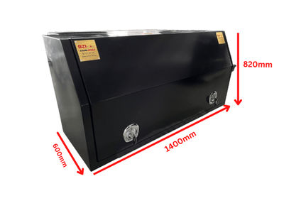 1400MM Full Door - Aluminium Tool Box Black (Pre Order) - OZI4X4 PTY LTD