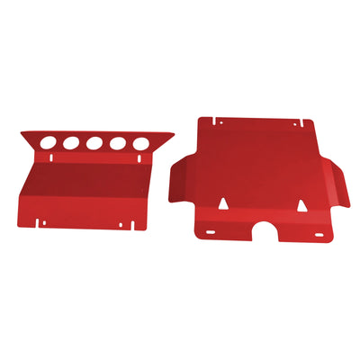 2 pcs Bash Plate Red Suits Toyota Hilux 2005-2015 Type II