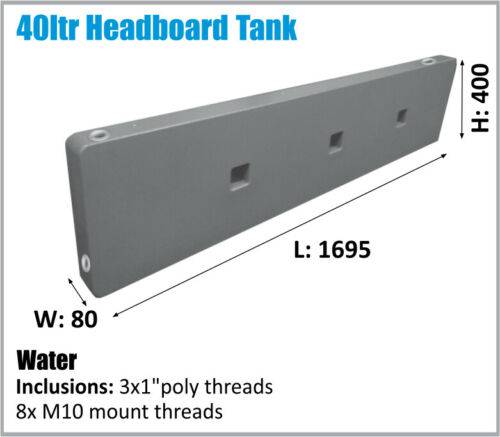 40 LTR Ultra-Slim Headboard Water Tank (Online Only)