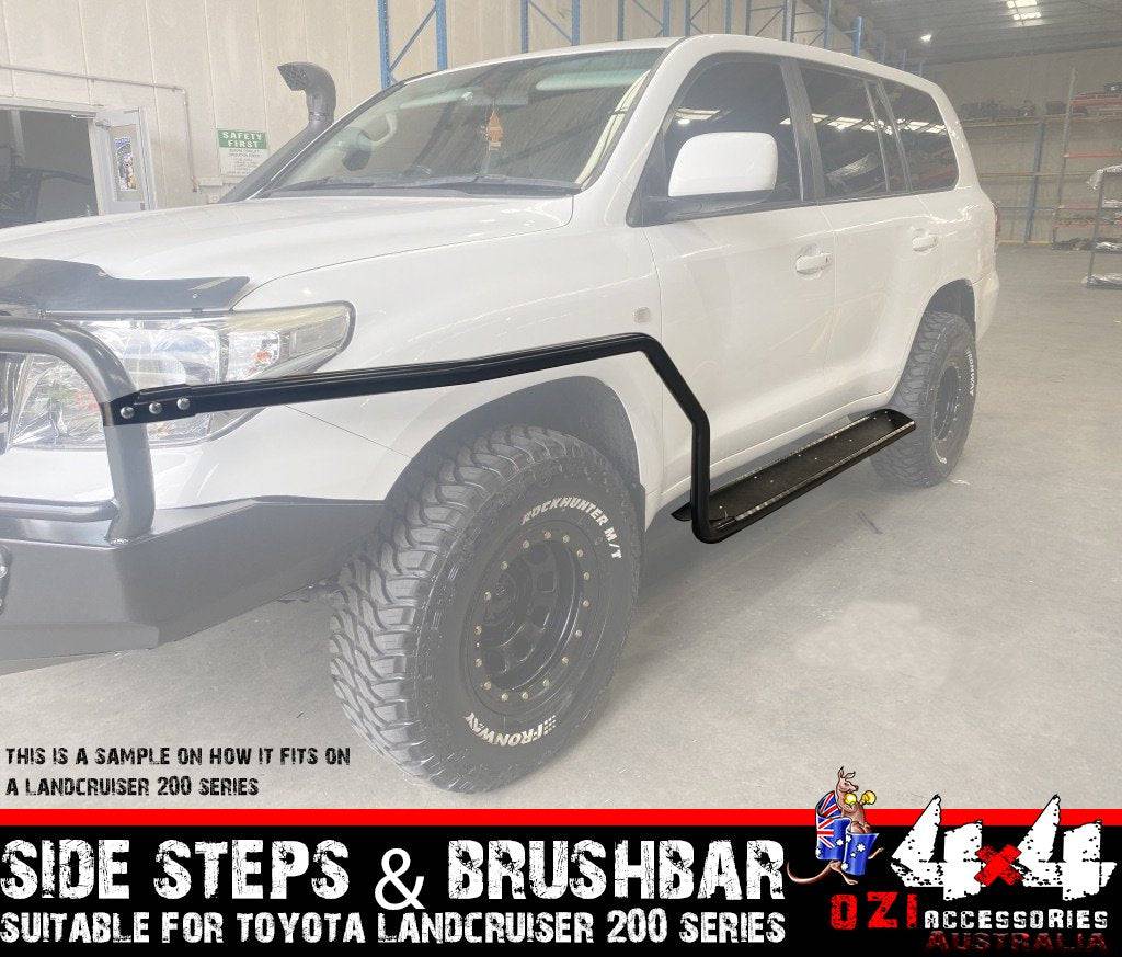 Side Steps & Brush Bars Suits Toyota Land Cruiser 200 Series