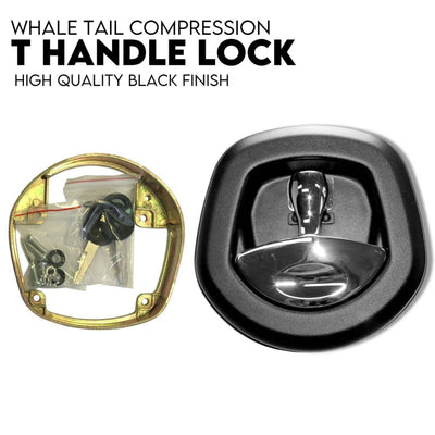 Whale Handle Black with Chrome T handle Locks - OZI4X4 PTY LTD
