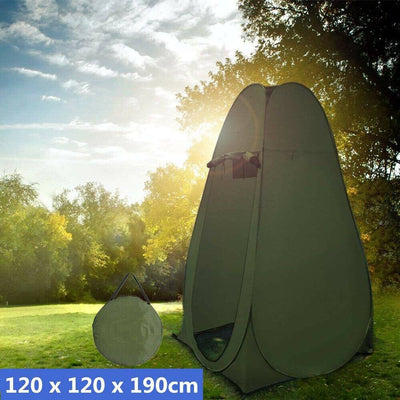 6L Portable Potty Toilet Outdoor Camping + Shower Tent Pop Up Privacy Change Room (Online Only)
