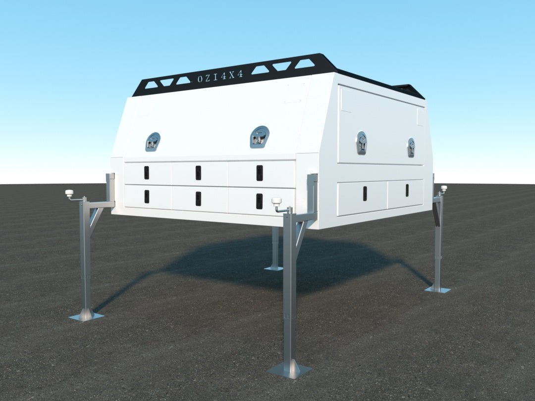 Black Delta 1800 Builders Compartment Canopy (Pre Order) - OZI4X4 PTY LTD