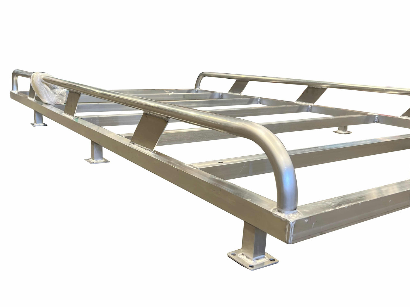 Tradesman Canopy Ladder-Rack Raw Finish Aluminium 2300 Length (Universal) - OZI4X4 PTY LTD