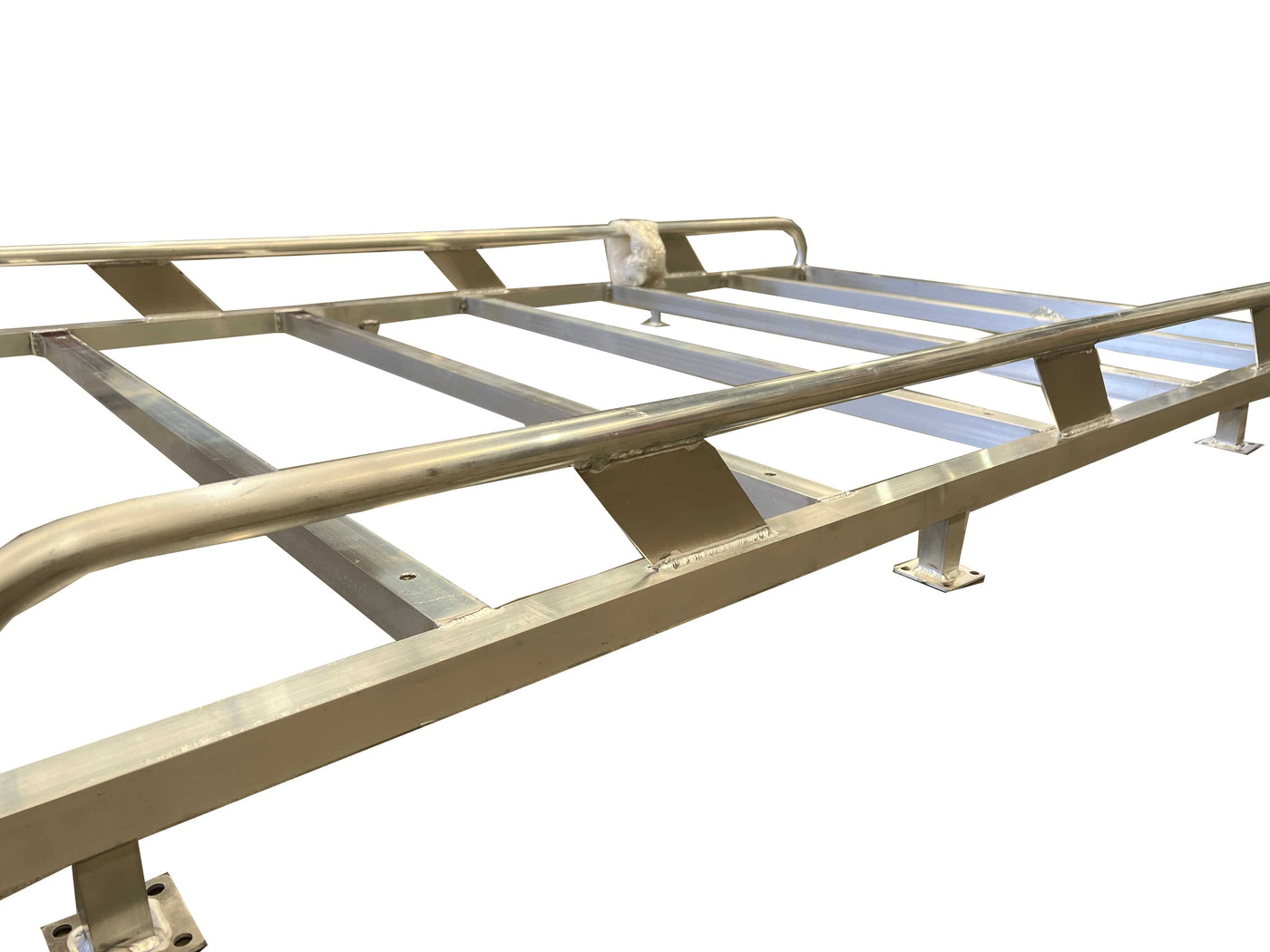 Tradesman Canopy Ladder-Rack Raw Finish Aluminium 2300 Length (Universal) - OZI4X4 PTY LTD