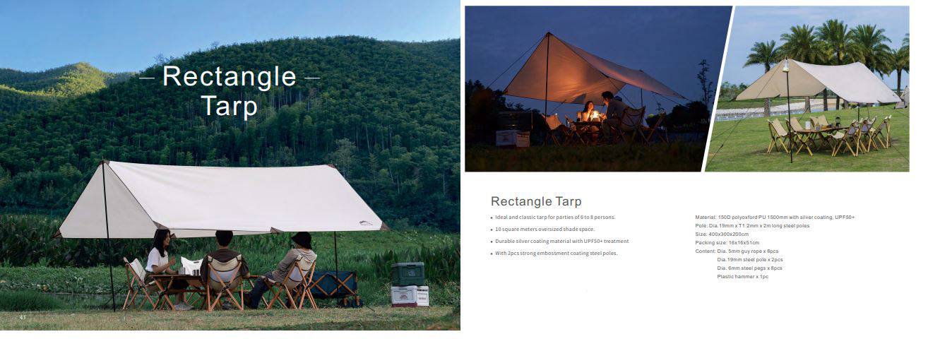 Shade Sail Rectangle Tarp - OZI4X4 PTY LTD