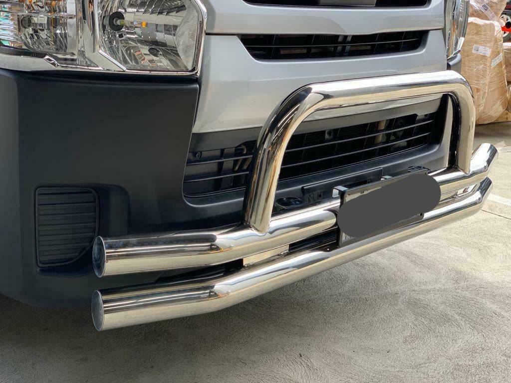 Stainless Steel Nudge Bar suits Toyota Hiace 2005-2018 SLWB (Online Only)