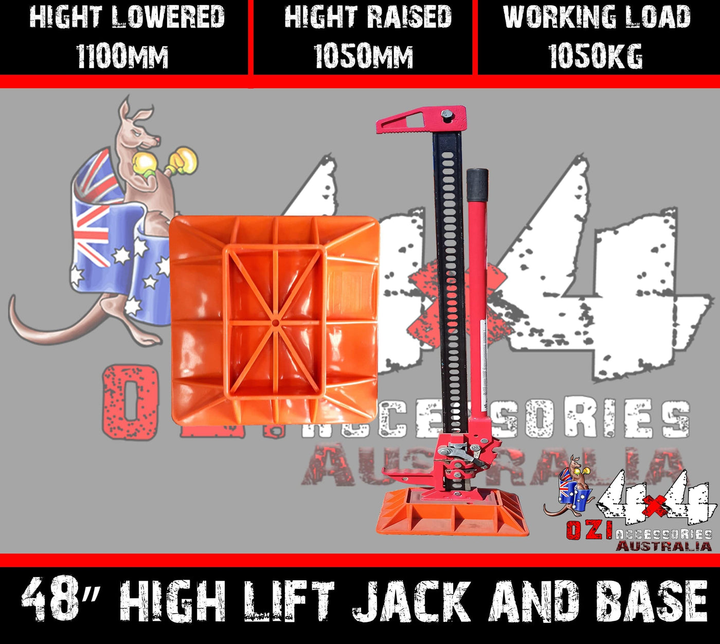48" Inch High Lift Jack and Jack Base