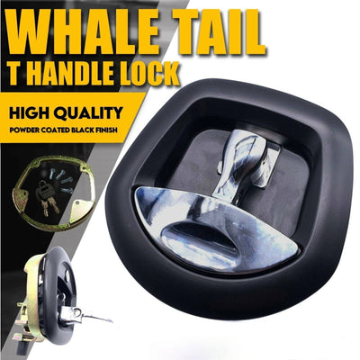 Whale Handle Black with Chrome T handle Locks - OZI4X4 PTY LTD