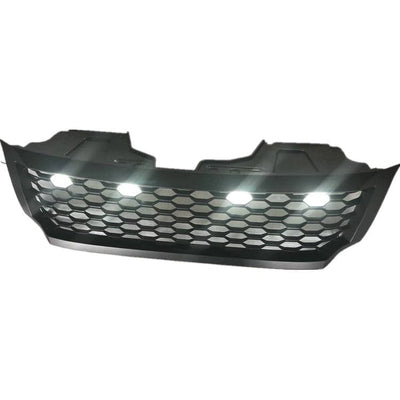 Mesh Grill With LED Lights Suits Nissan Navara NP300 2015-2019 (Black + LED)