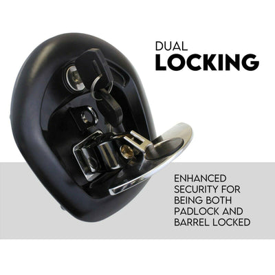 Whale Handle Black with Chrome T handle Locks - OZI4X4 PTY LTD