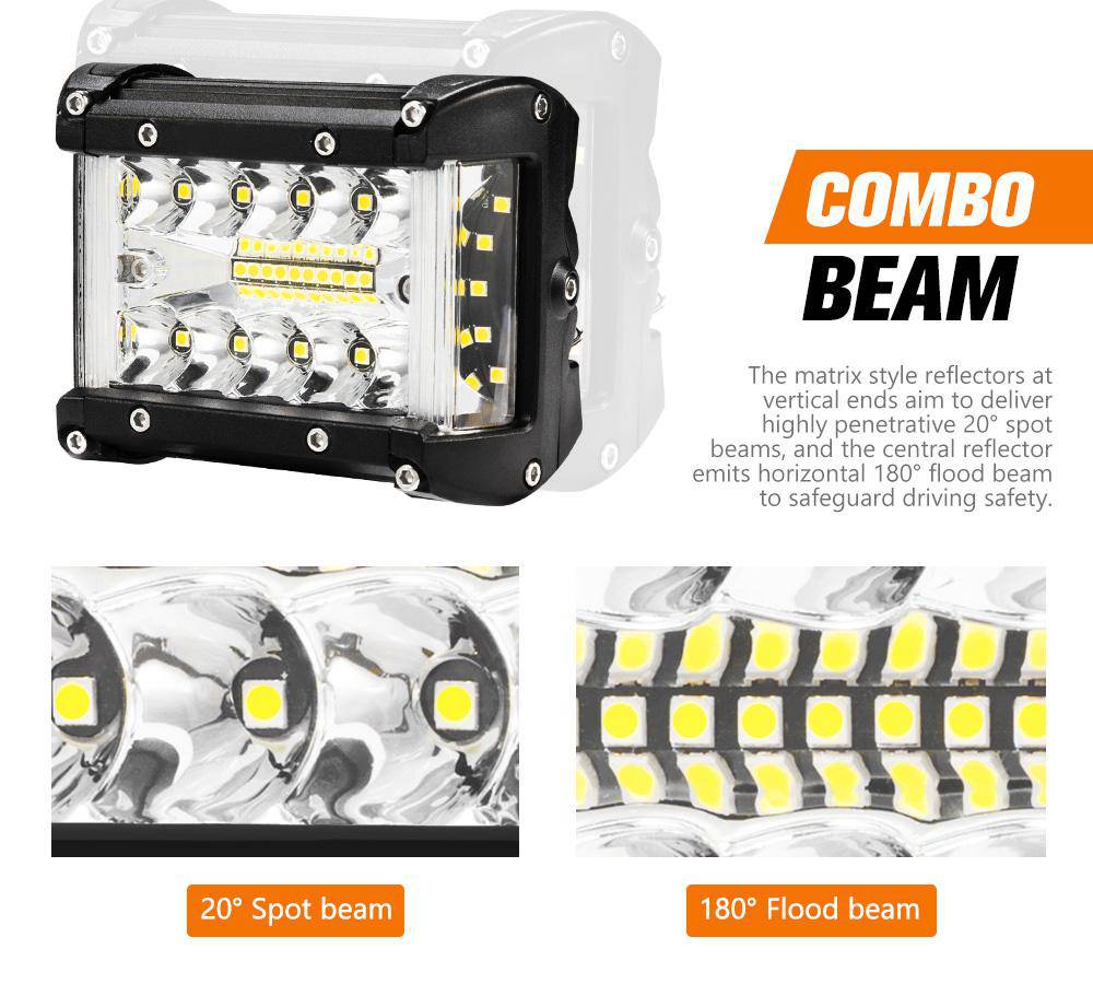 4" CREE LED Light Bar Side Shooter (Pair) Online Only
