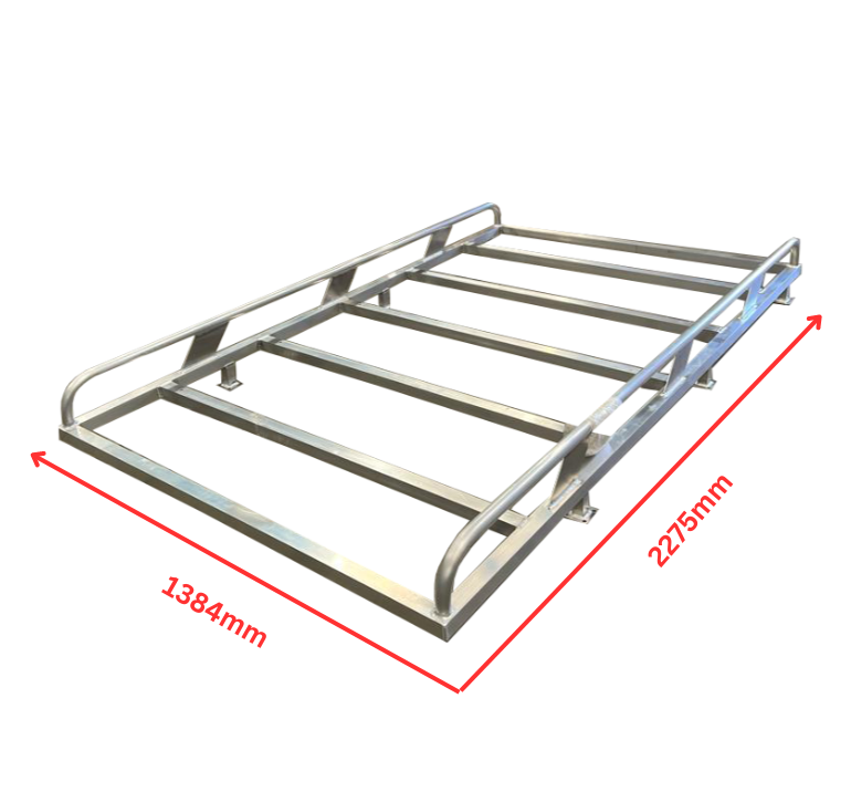 2275MM Tradesman Canopy Ladder-Rack Raw (Universal) - OZI4X4 PTY LTD
