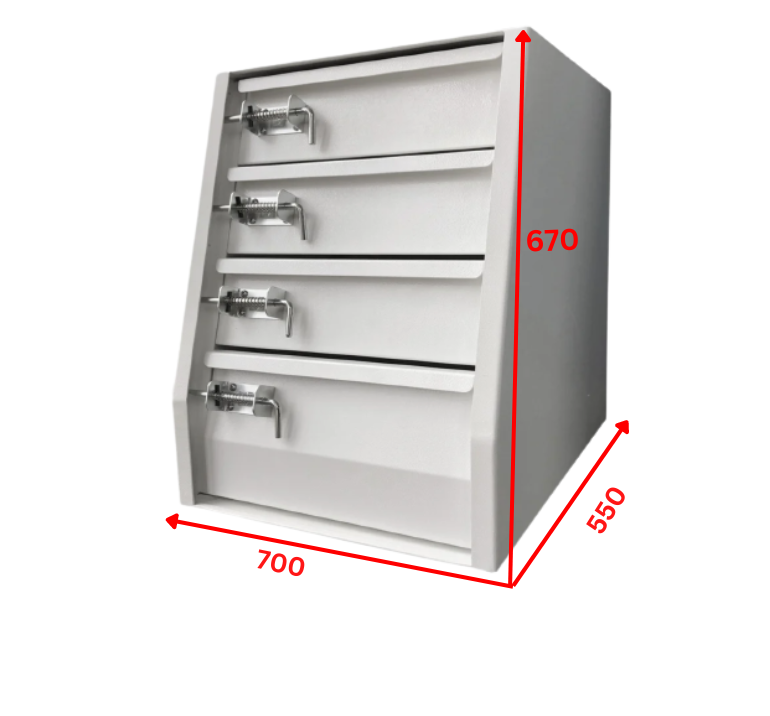 Canopy Drawer Unit Four Draw 700W x 550L x 670H (WHITE - 700 Four Drawer) (PRE ORDER) - OZI4X4 PTY LTD