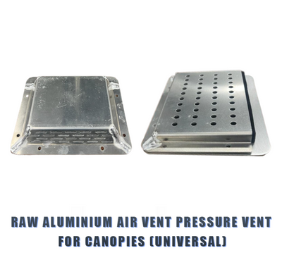 Raw Aluminium Air Vent Pressure Vent For Canopies Universal - OZI4X4 PTY LTD