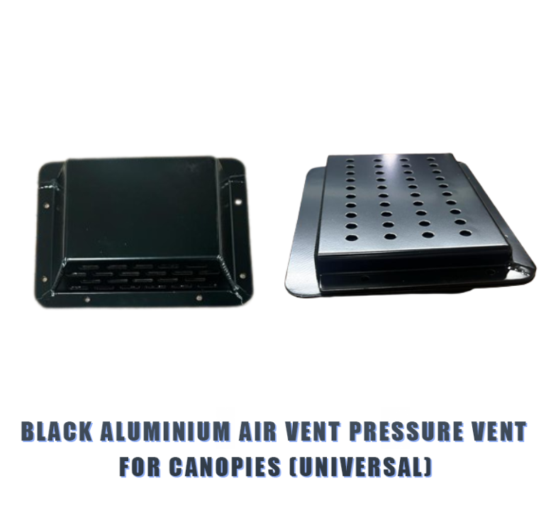 Black Aluminium Air Vent Pressure Vent For Canopies Universal - OZI4X4 PTY LTD