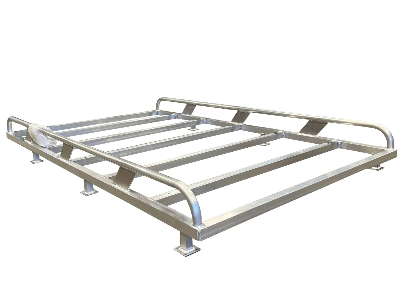 Tradesman Canopy Ladder-Rack Raw Finish Aluminium 2300 Length (Universal) - OZI4X4 PTY LTD