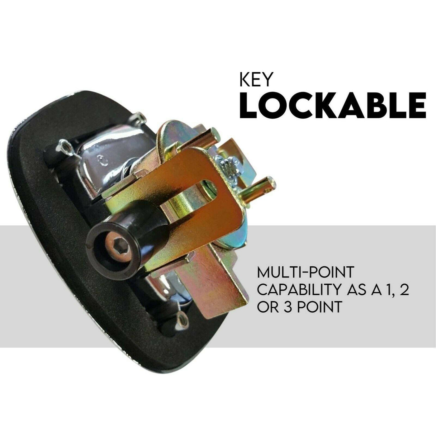 Whale Handle Black Locks - OZI4X4 PTY LTD