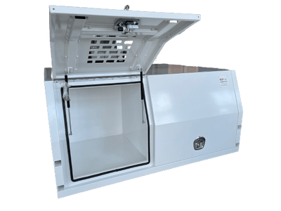 Premium 1800 Dog Box White Canopy (Jack Off Compatible) - OZI4X4 PTY LTD