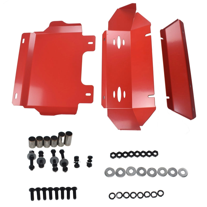 3 pcs Bash Plate Red Suits Toyota Hilux 2015-2022