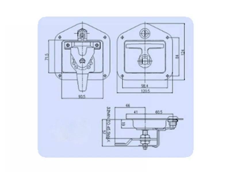 Folding T Handle Raw Locks - OZI4X4 PTY LTD