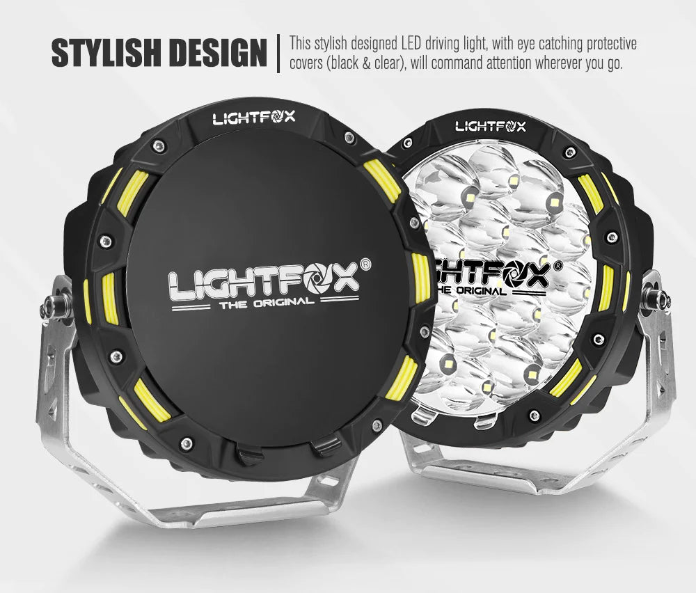 Driving Spot Lights LED 7inch 1Lux@816m Pair (Online Only) - OZI4X4 PTY LTD