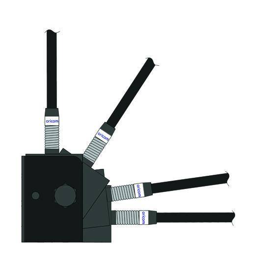 BR600BK Folding Bull Bar Antenna Mounting Bracket (Black)