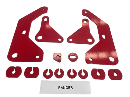 OZI4X4 Red Recovery Points Suits Ford Ranger PX1,2,3 2011+ - OZI4X4 PTY LTD