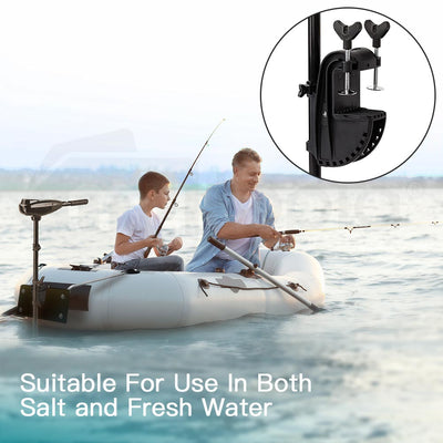 60LBS Electric Trolling Motor Inflatable Boat Fishing Marine Outboard Engine (Online Only) - OZI4X4 PTY LTD