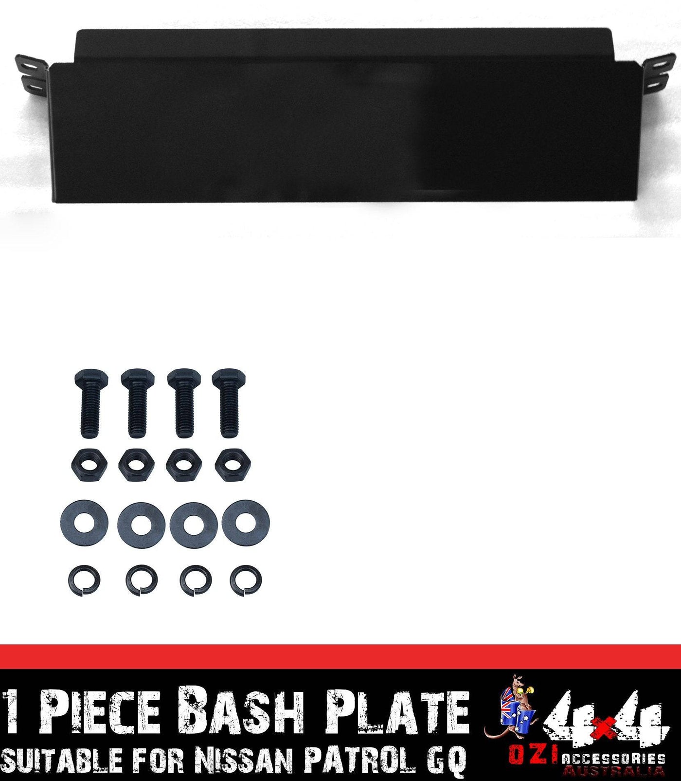 Black Bash Plate Suits Nissan Patrol GQ/GU 4mm 1pc