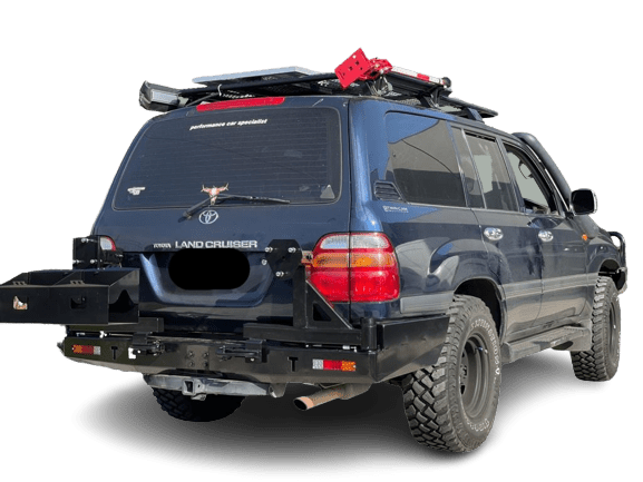 Competition Rear Bar Dual Wheel Carrier Suits Toyota Land Cruiser (105 Series Only)