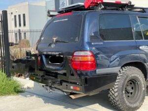 Competition Rear Bar Dual Wheel Carrier Suits Toyota Land Cruiser (105 Series Only)