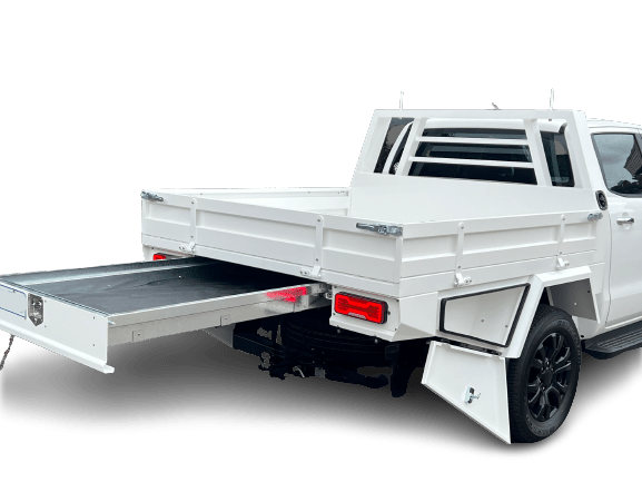 Premium Aluminium Tray Includes Water Tank Dual Cab White - OZI4X4 PTY LTD