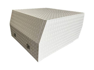 Premium 1500 Length White Checker Plate Canopy - OZI4X4 PTY LTD