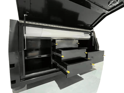 Adventure 1800 Dog Box Black Aluminum Canopy - OZI4X4 PTY LTD