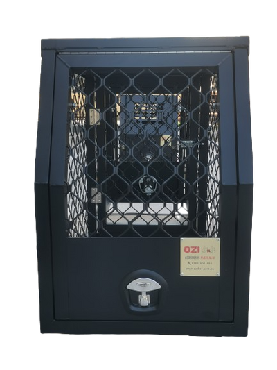 Premium 600 Length Black Mesh Style Dog Box Canopy (Jack off Compatible) - OZI4X4 PTY LTD