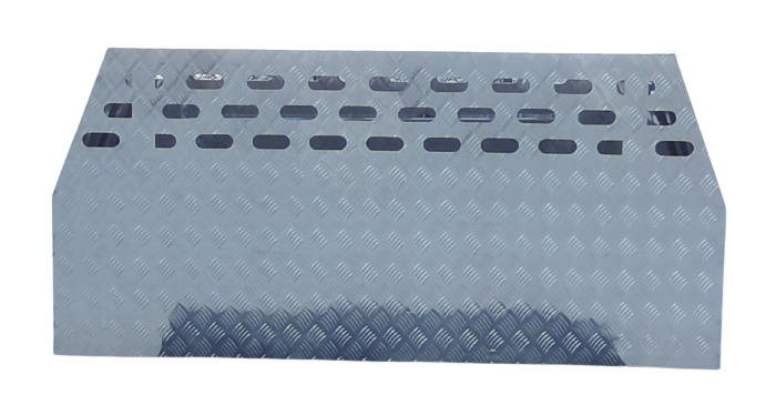 Premium 600 Length Raw Checker Plate Dog Box Canopy (Jack Off Compatible) - OZI4X4 PTY LTD