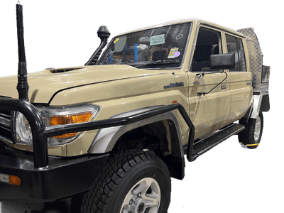 Adjustable Side Steps + Brush Bars suits Toyota Land Cruiser 79 series (Dual Cab) 2007-Current