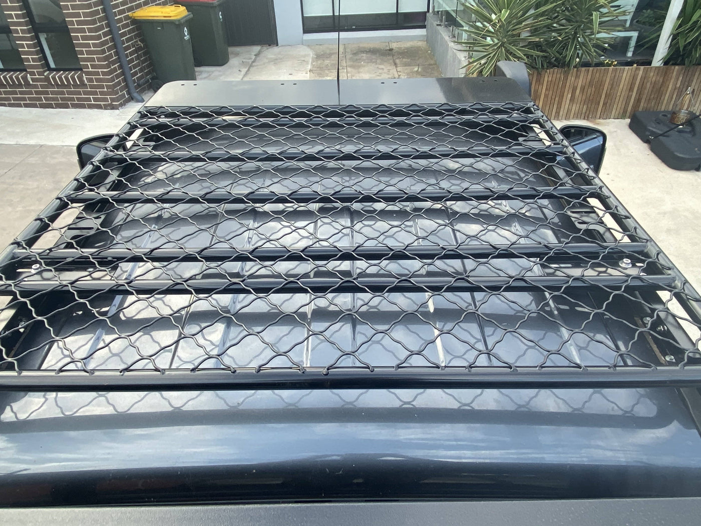 Flat Steel Roof Cage + Gutter Mount Suits Toyota Land Cruiser 79 Series Dual Cab