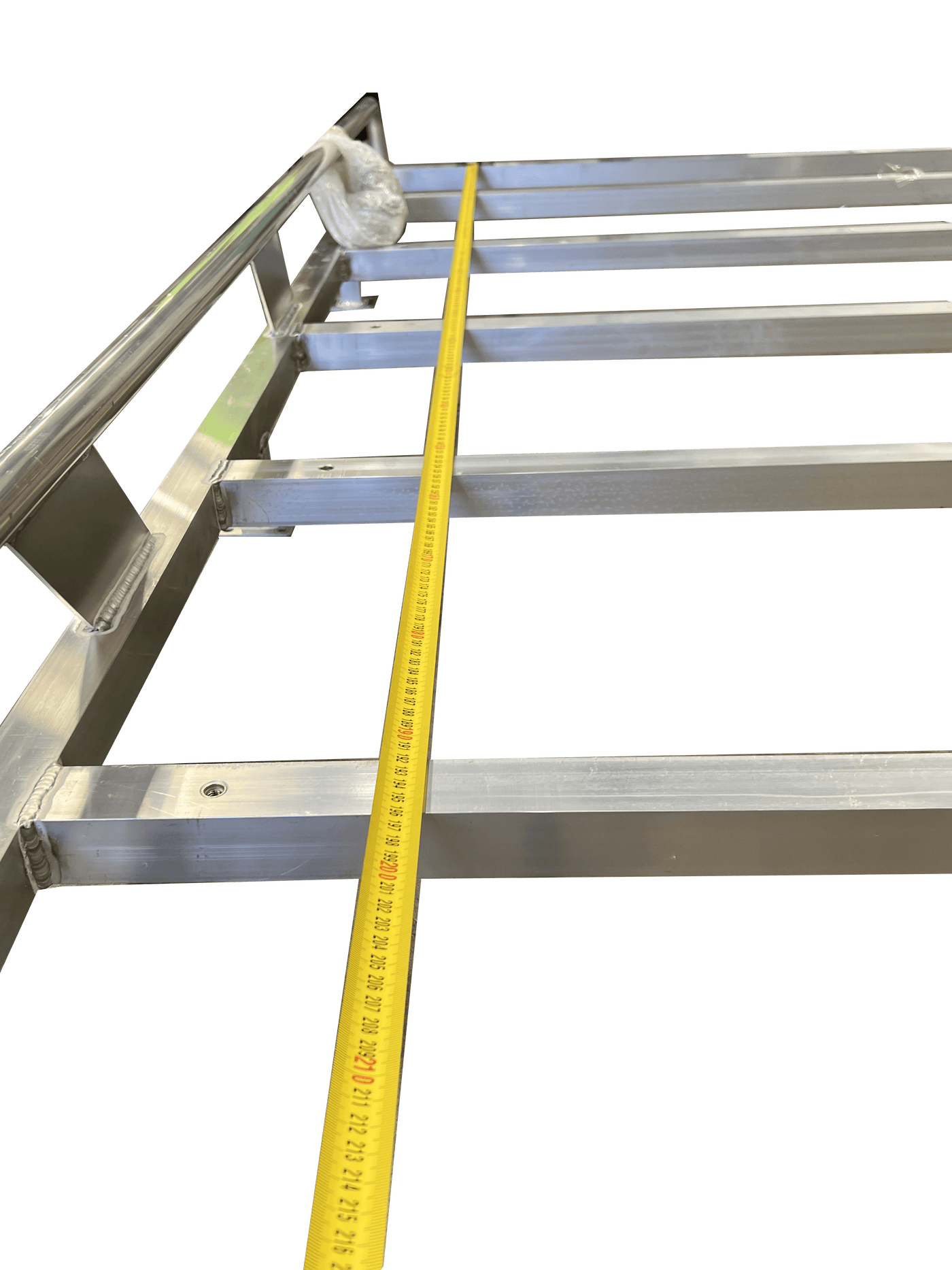 Tradesman Canopy Ladder-Rack Raw Finish Aluminium 2300 Length (Universal) - OZI4X4 PTY LTD